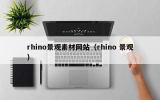 敦煌rhino景观素材网站（rhino 景观）